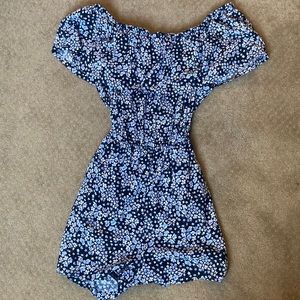 Floral patterned romper